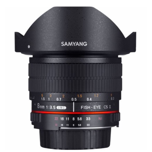 Obiectiv Foto Samyang 8 mm F 3.5 UMC FISH EYE CS II - Montura Canon
