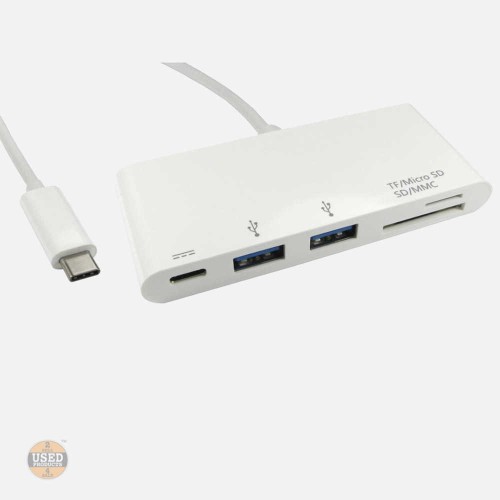 Hub USB-C Poss, 2x Port USB, Card Reader 2-in-1