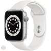 Apple Watch Series 6 44mm, A2292, Silver Aluminium White Sport Band, GPS