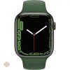 Apple Watch Series 7 45mm Green Aluminium Clover Sport Band, GPS, A2474