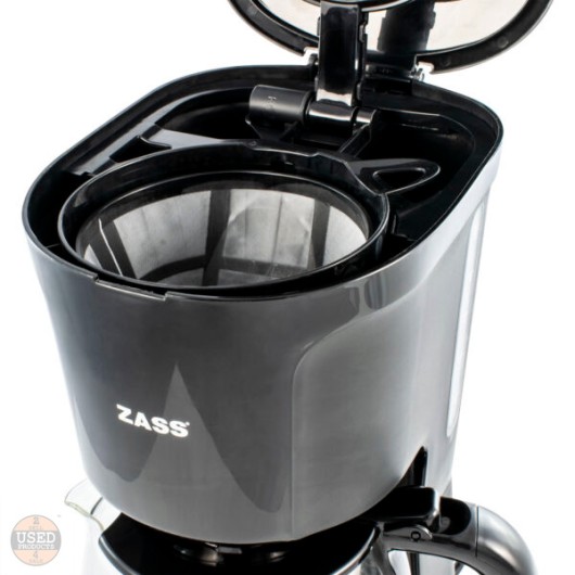 Cafetiera Zass ZCM 10 BL Black Line, 1000W, 1.5L, 12 cesti, Indicator apa, Filtru detasabil, Antipicurare, Mentinere cald