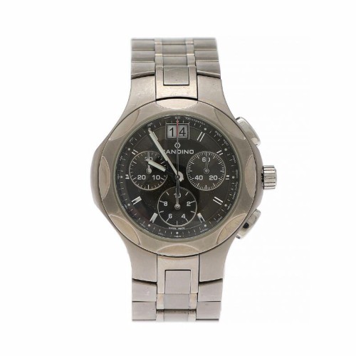 Ceas barbatesc Candino C4274 Cronograph, 40mm, Titanium, Quartz