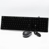 Set Tastatura + Mouse gaming A+ EL1, iluminare RGB, 3200 DPI