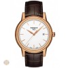Ceas barbatesc Tissot T-Classic Carson T0854103601100, 40mm, quartz, Carcasa Otel, Curea piele maro